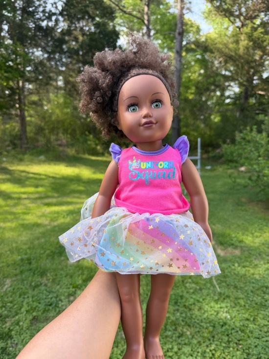 city toy Other - City toy Pink 'Unicorn Squad' Girls Doll with Rainbow Tulle Skirt